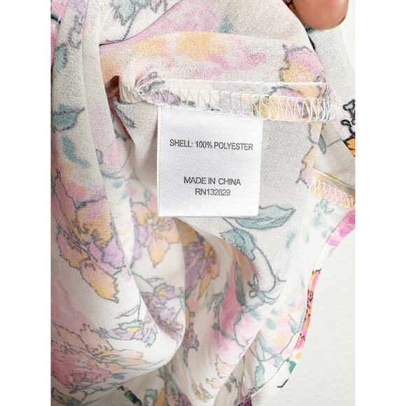 NWT Revolve Tularosa Brogan Off-Shoulder Mini Dress Medium Pink White Floral - Picture 6 of 14